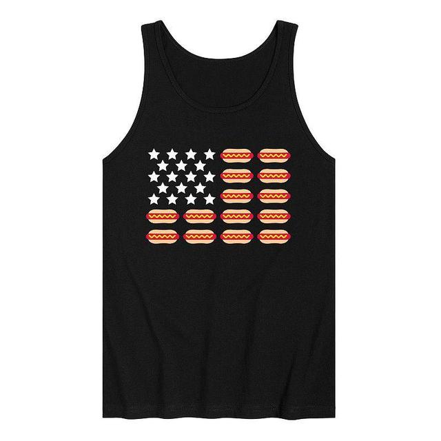 Mens Hot Dog Flag Tank Top Product Image