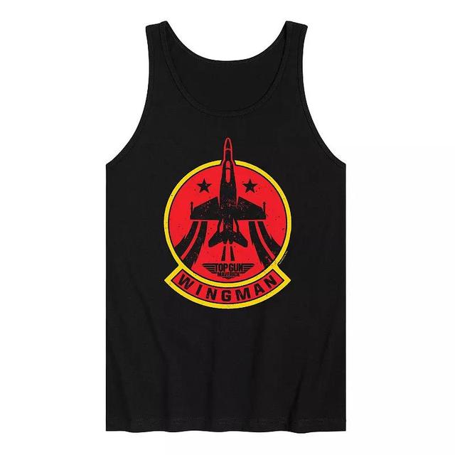 Mens Top Gun Maverick Wingman Patch Tank Top Product Image