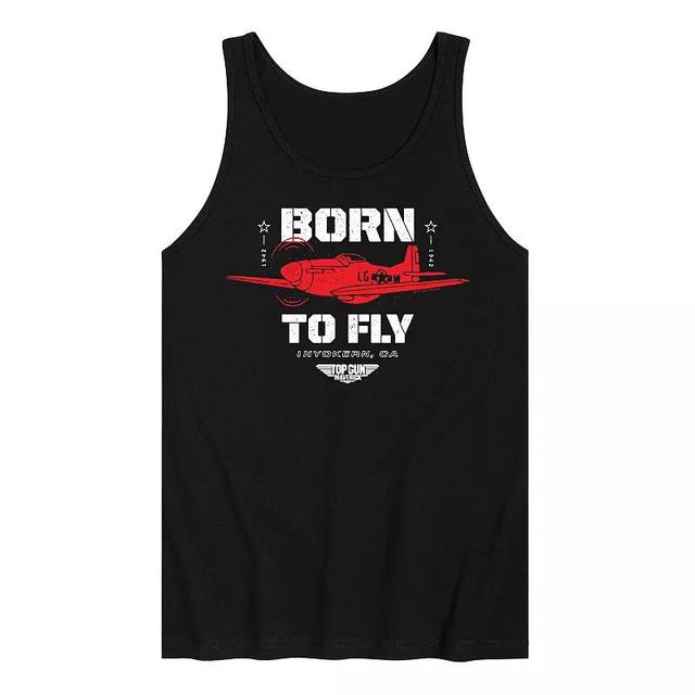 Mens Top Gun Maverick Born To Fly Tank Top Product Image