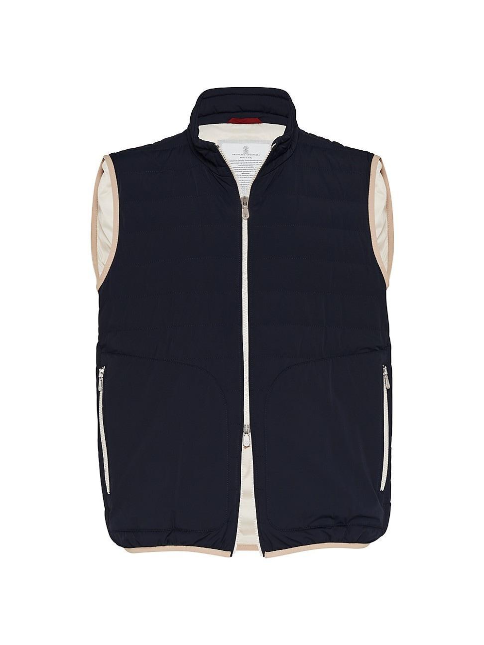 Mens Bonded Nylon Lightweight Down Vest Product Image