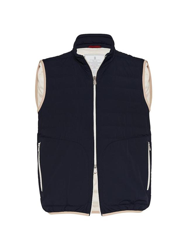 Mens Bonded Nylon Lightweight Down Vest Product Image