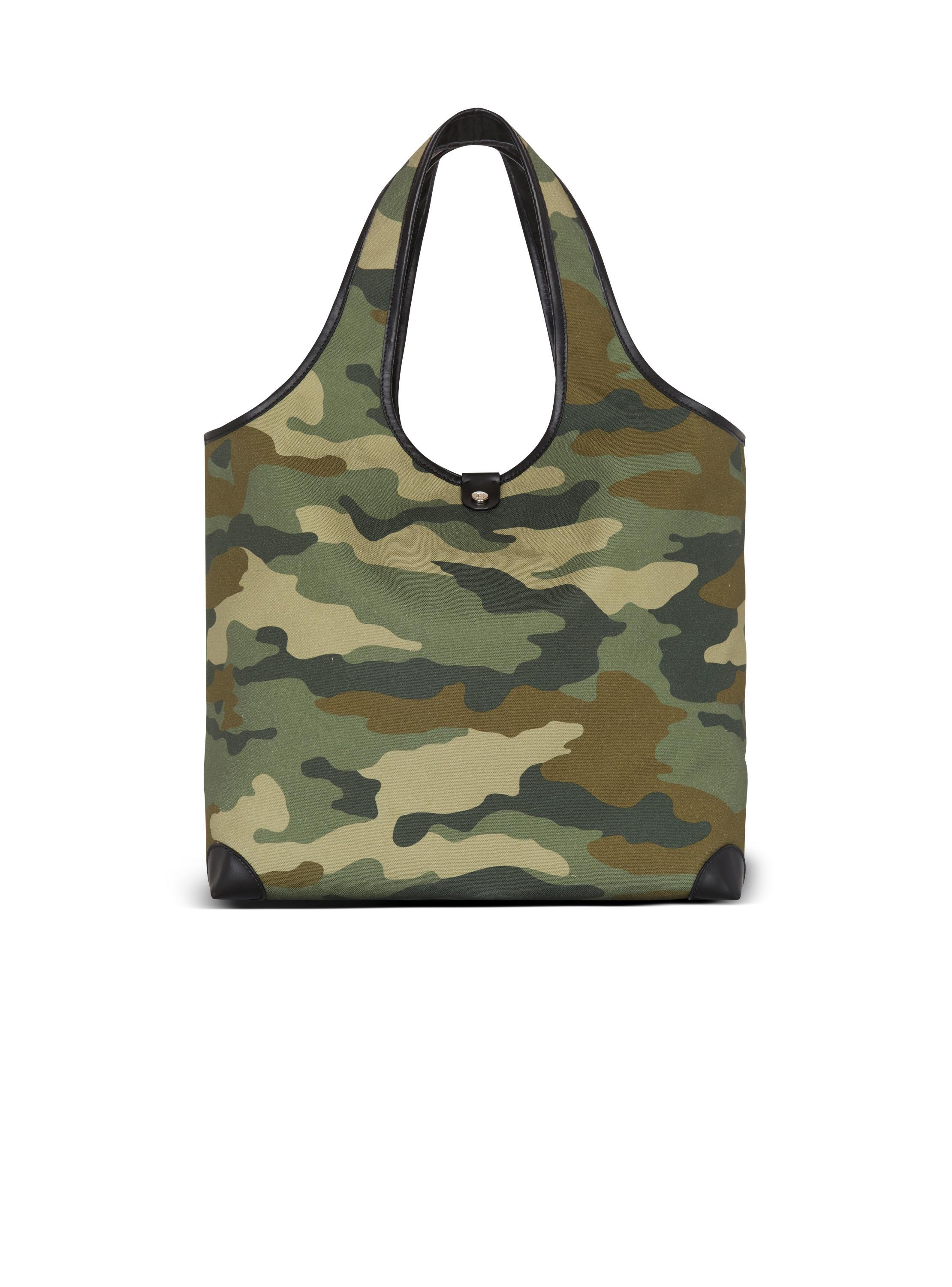 B-Army Grocery Bag in Camouflage print canvas Product Image