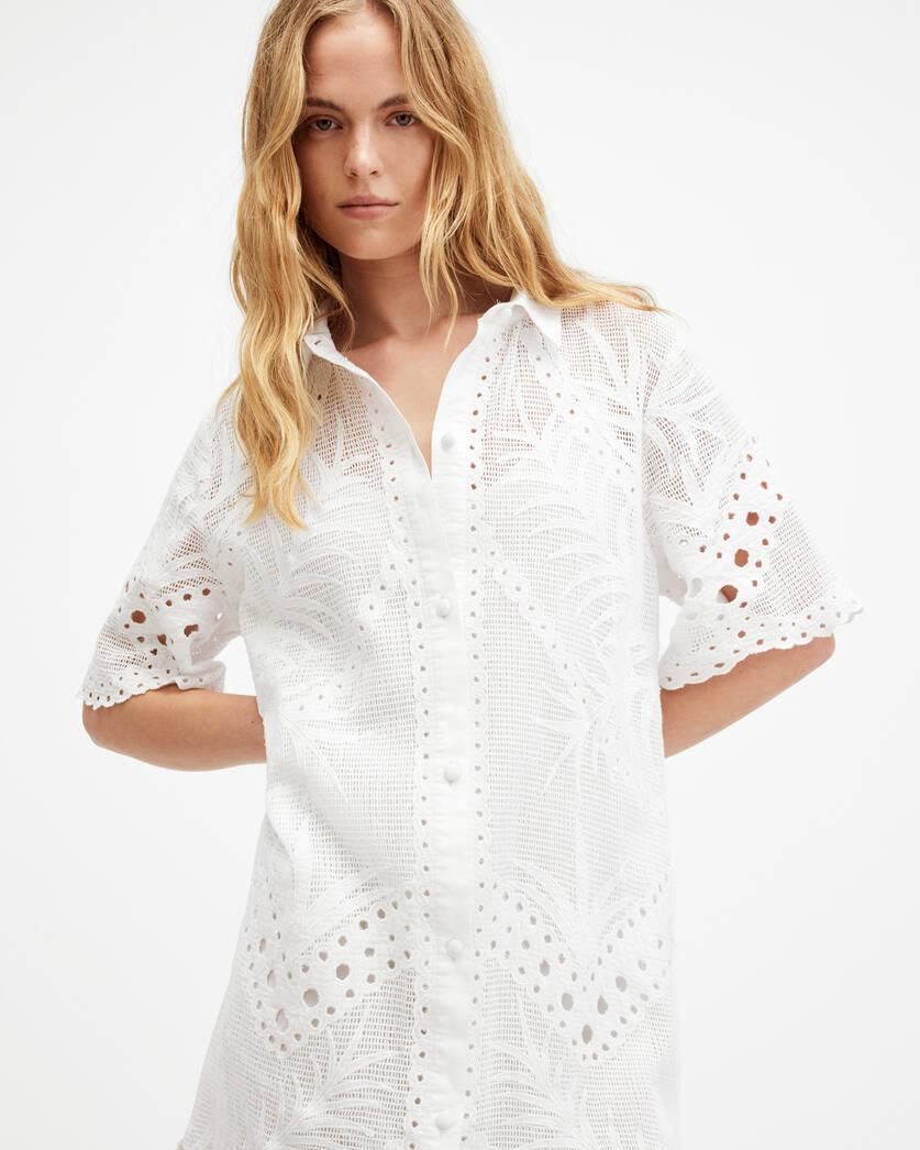 Meria Broderie Midi Dress Product Image