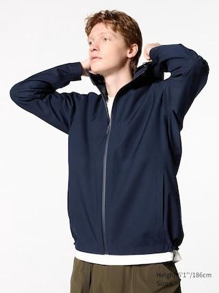 Mens Blocktech Parka (3D Cut) with Water-Repellent Navy 3XL UNIQLO US Product Image