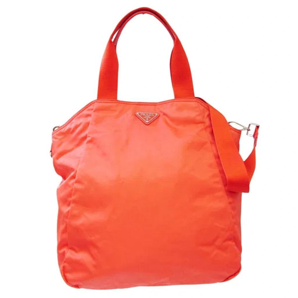 Vela Orange Synthetic Tote Bag () Product Image