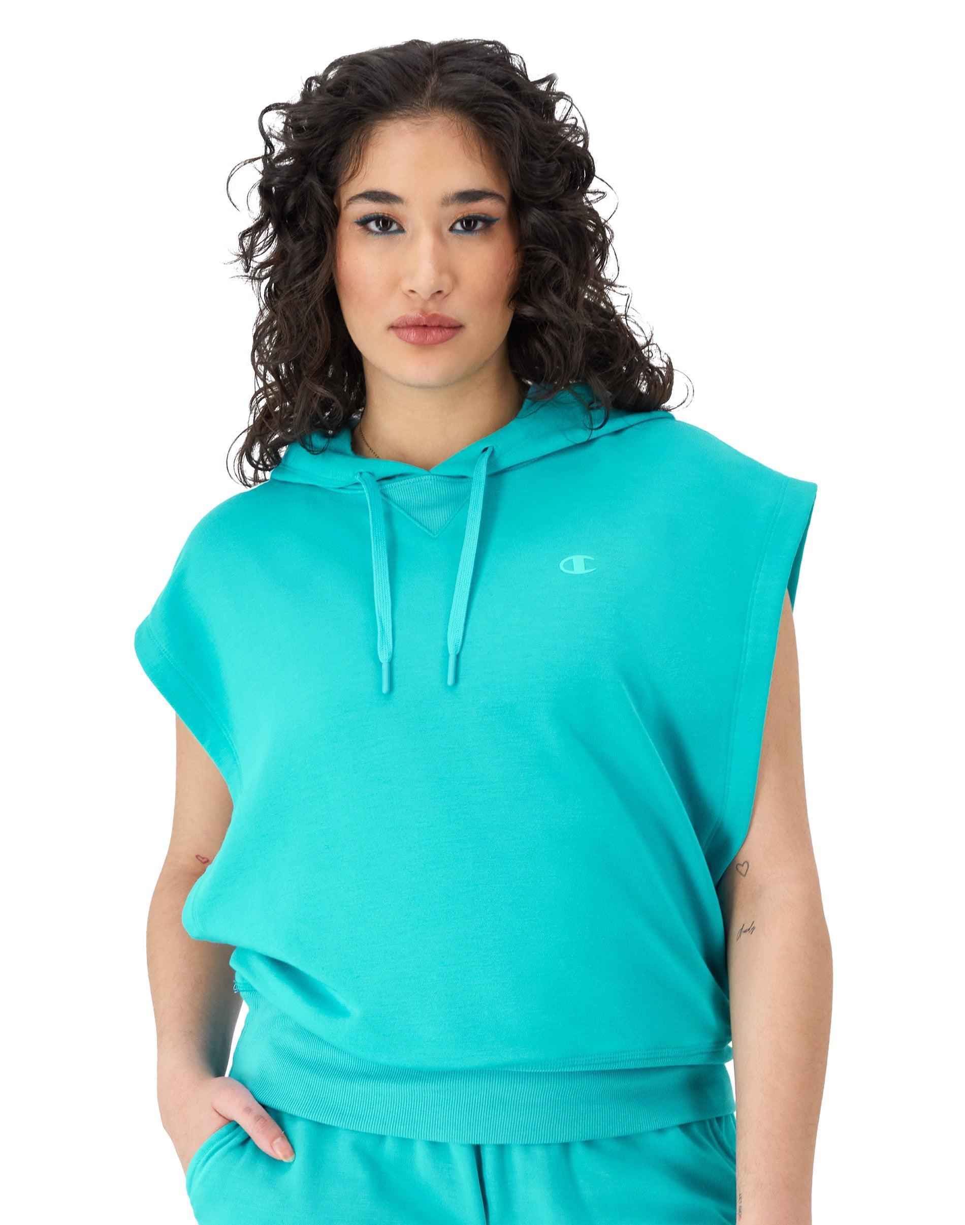 Champion Womens Soft Touch Sleeveless Hoodie Product Image