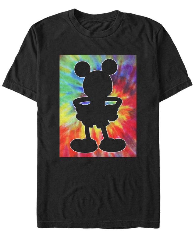 Mens Disney Mickey Mouse Tie-Dye Silhouette Tee Product Image