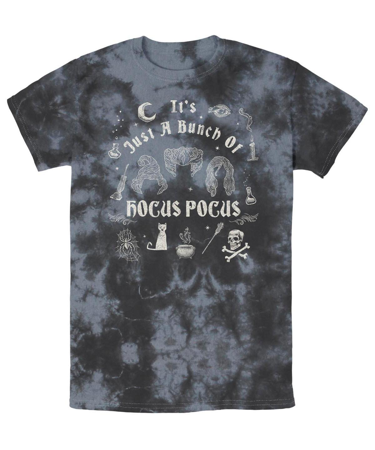 Fifth Sun Mens Hocus Pocus A Bunch of Hocus Pocus Bombard Wash Short Sleeves T-shirt - Black Product Image