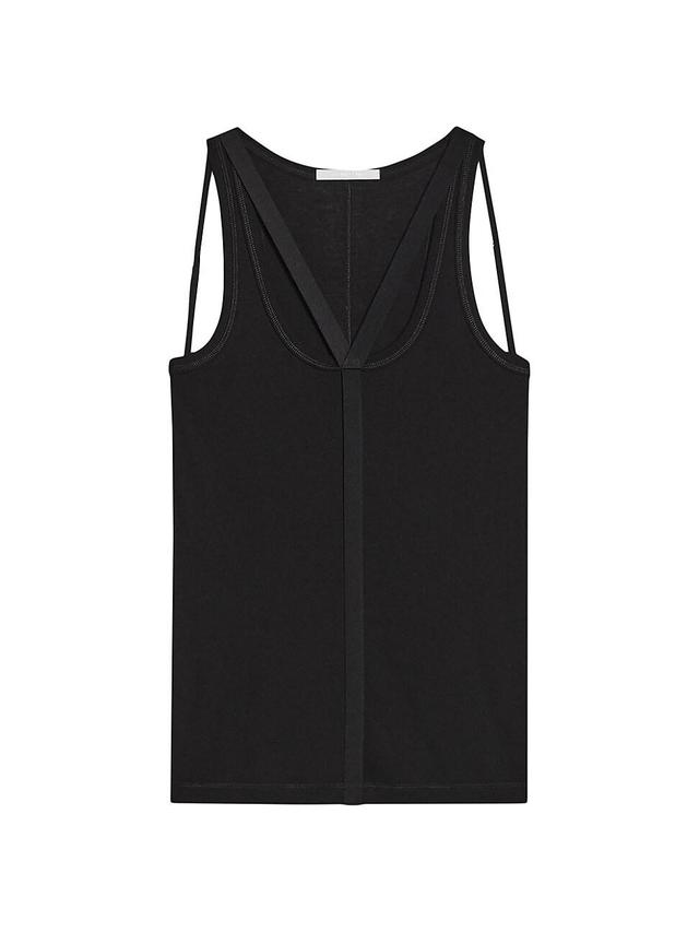 Womens Cotton-Blend Racerback Tank Top Product Image