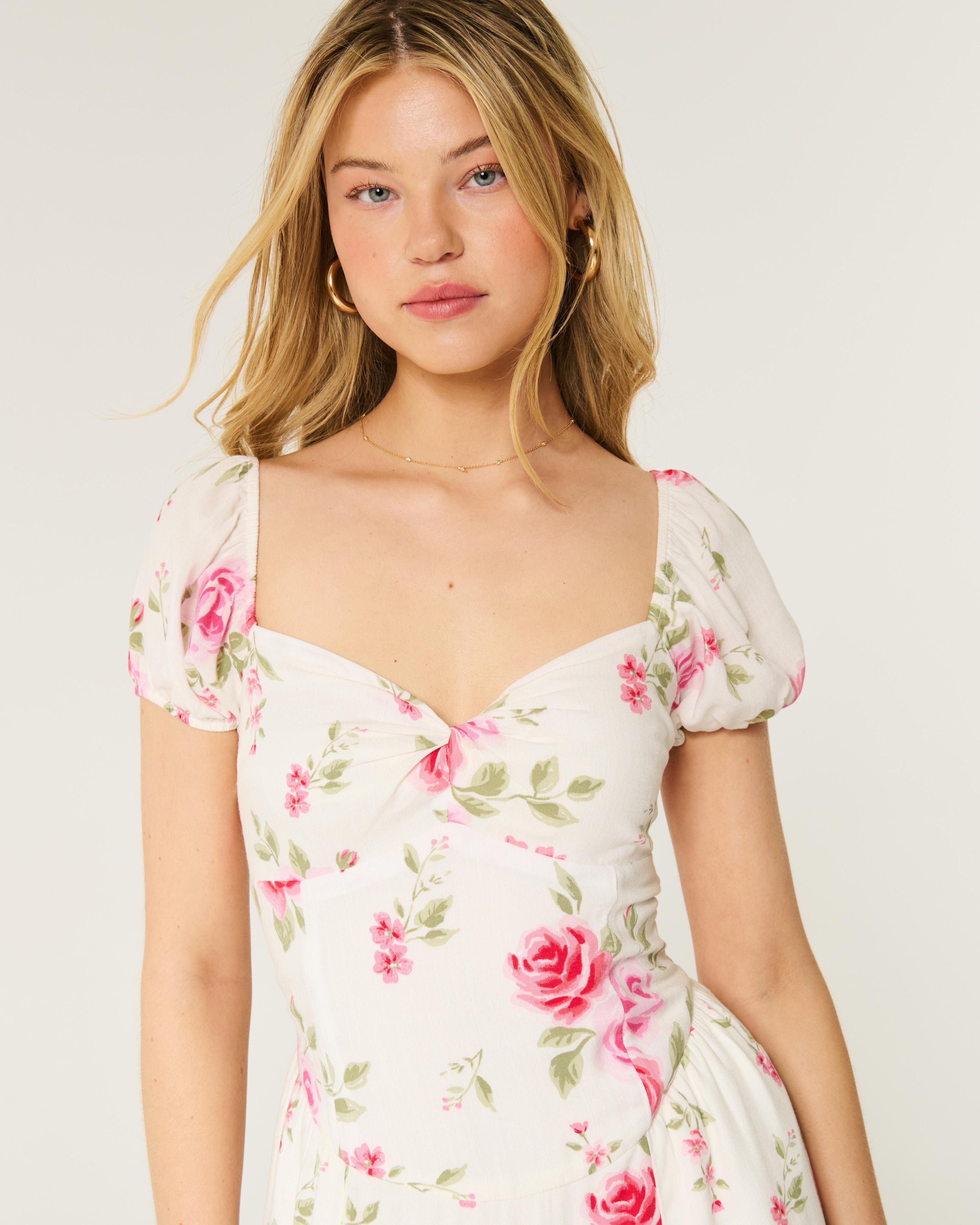 On/Off-the-Shoulder Drop-Waist Dress Product Image