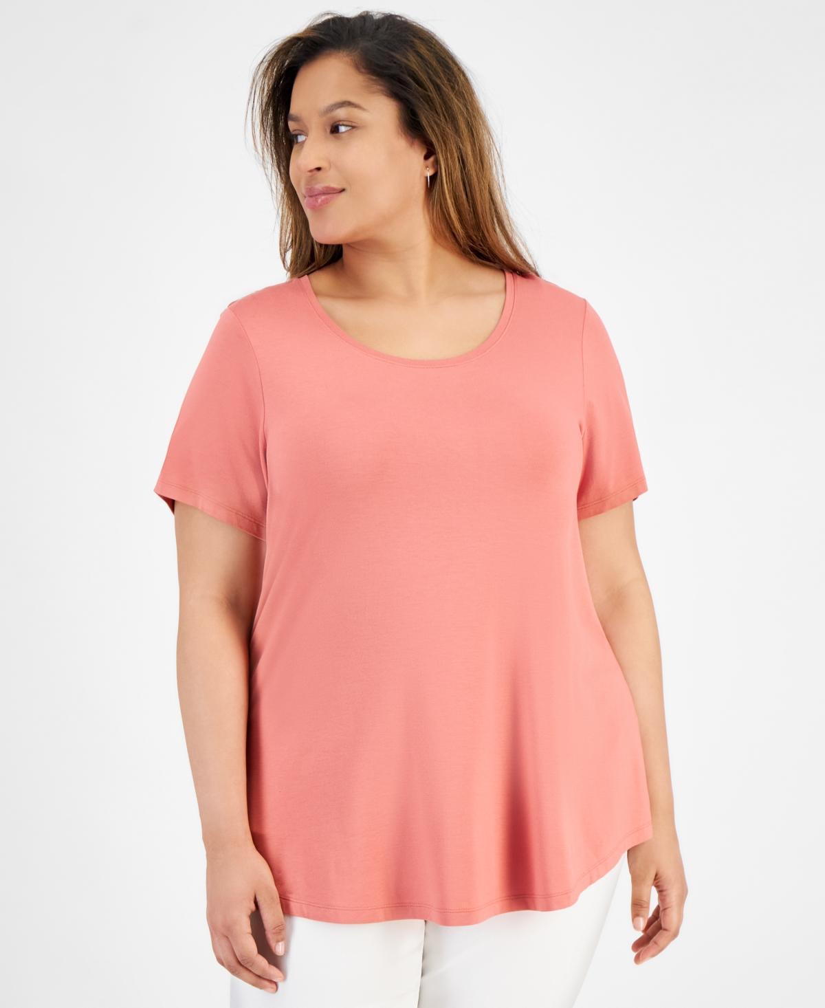 Jm Collection Plus Size Short-Sleeve Top, Created for Macys Product Image