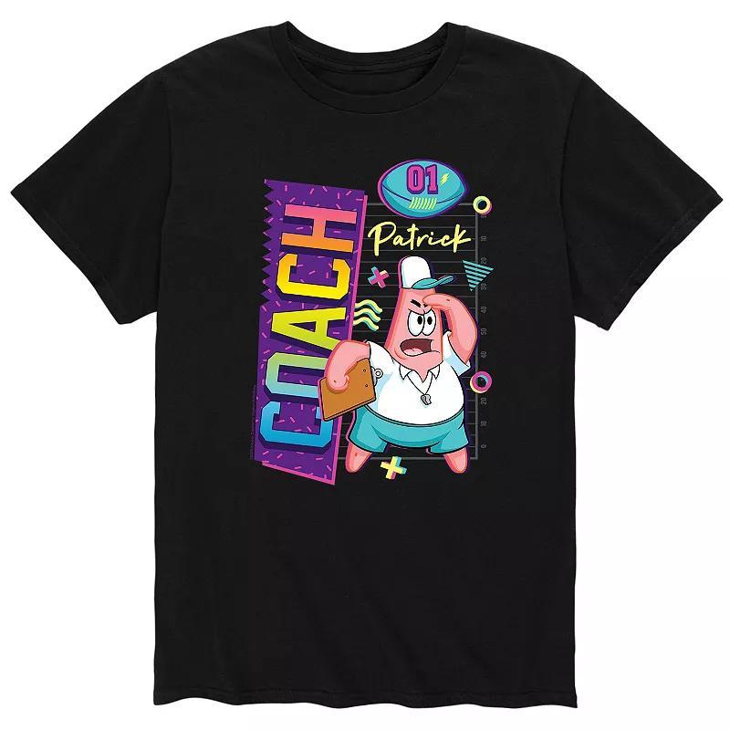 Mens SpongeBob SquarePants Coach Tee Black Product Image