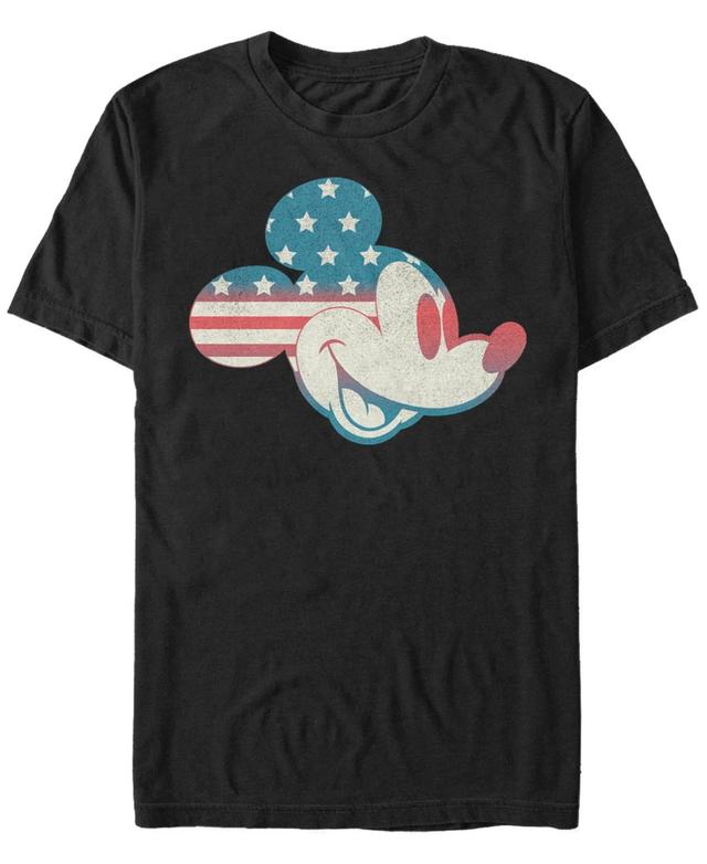 Fifth Sun Mens Mickey Americana Short Sleeve Crew T-shirt Product Image