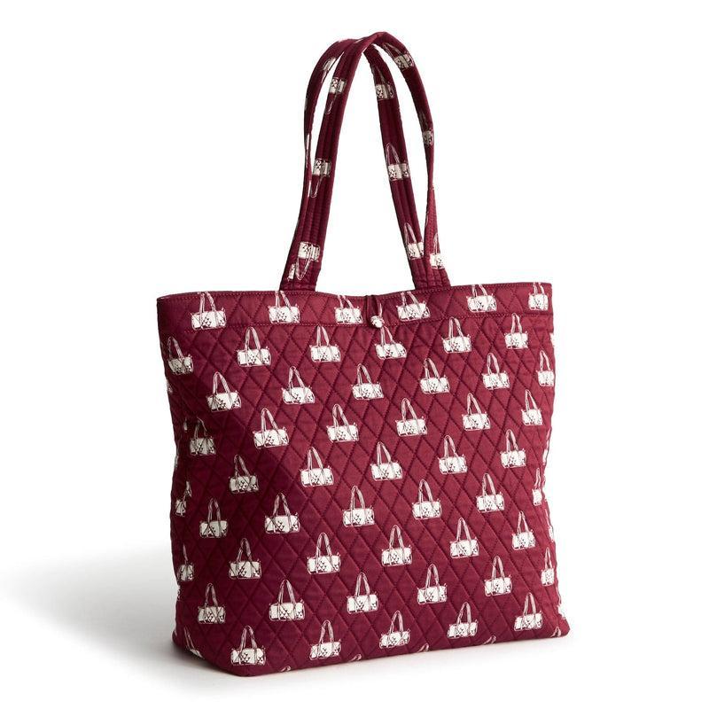 Vera Bradley Original Tote Bag Women in Duffel Mosaic Red/White Product Image