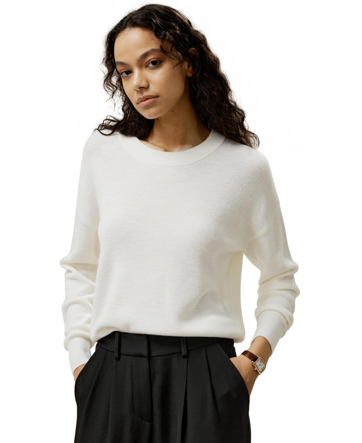 Lilysilk Womens Wool Crewneck Sweater product image