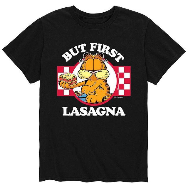 Mens Garfield But First Lasagna Tee Product Image