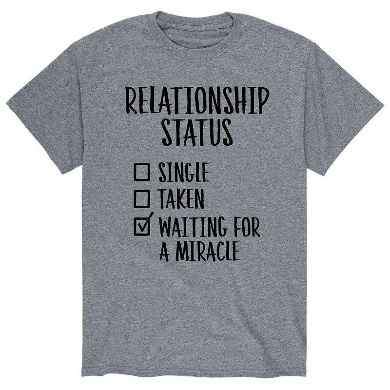 Mens Relationship Status Checklist Tee Product Image