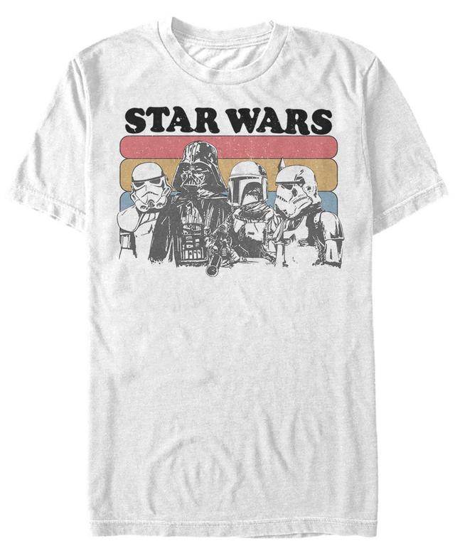 Star Wars Mens Classic Retro Darth Vader And Stormtroopers Short Sleeve T-Shirt Product Image