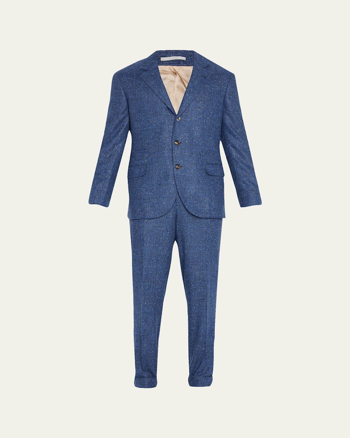 Mens Check Two-Piece Suit Product Image