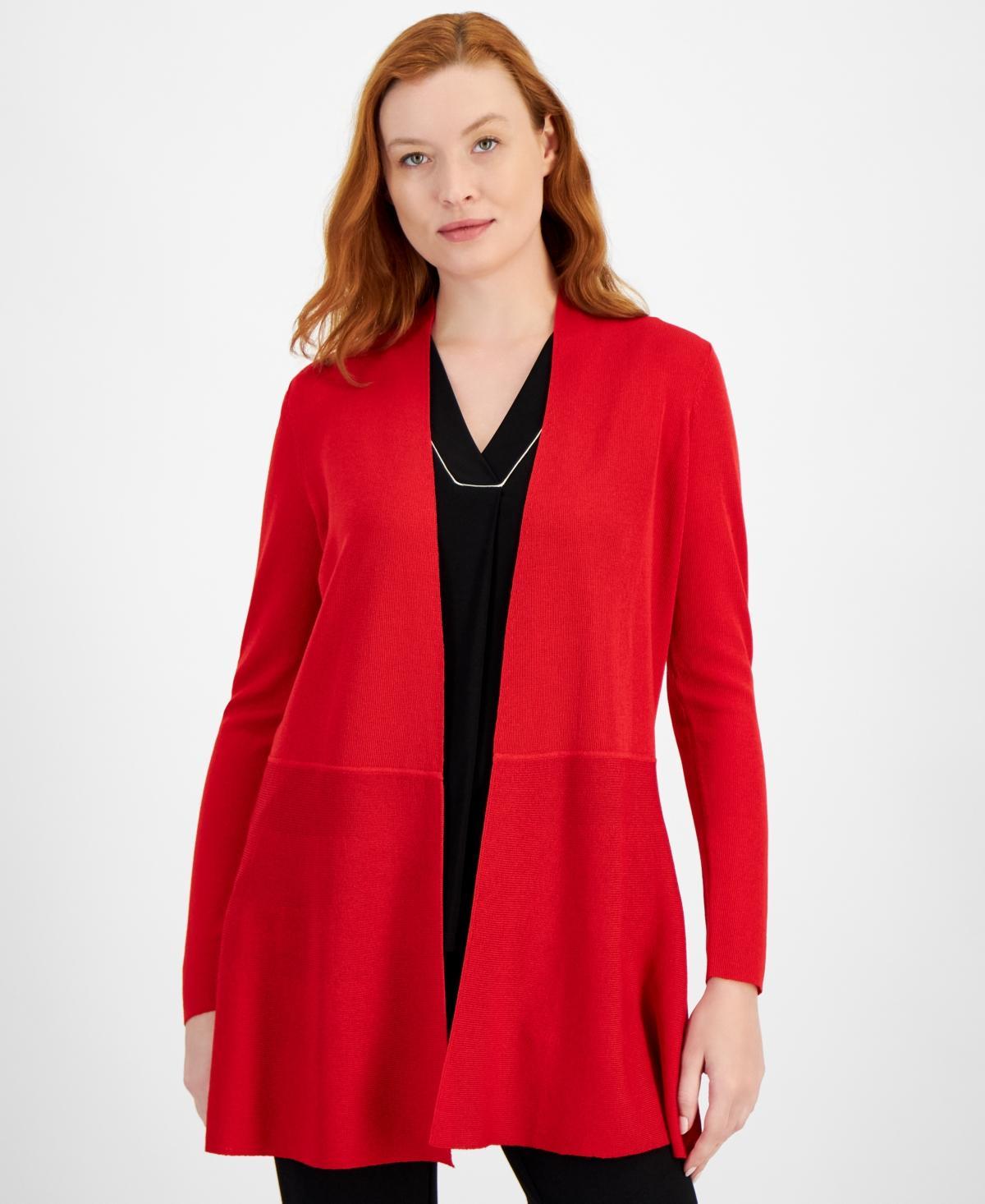 Anne Klein Monterey Open-Front Longline Cardigan Product Image