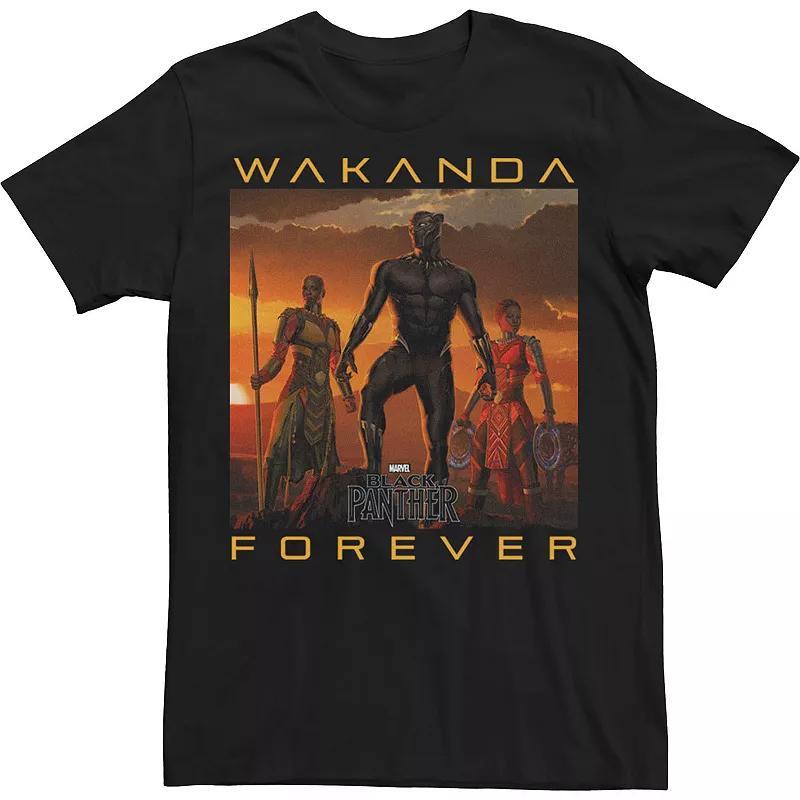 Big & Tall Marvel Wakanda Forever Tee, Mens Product Image