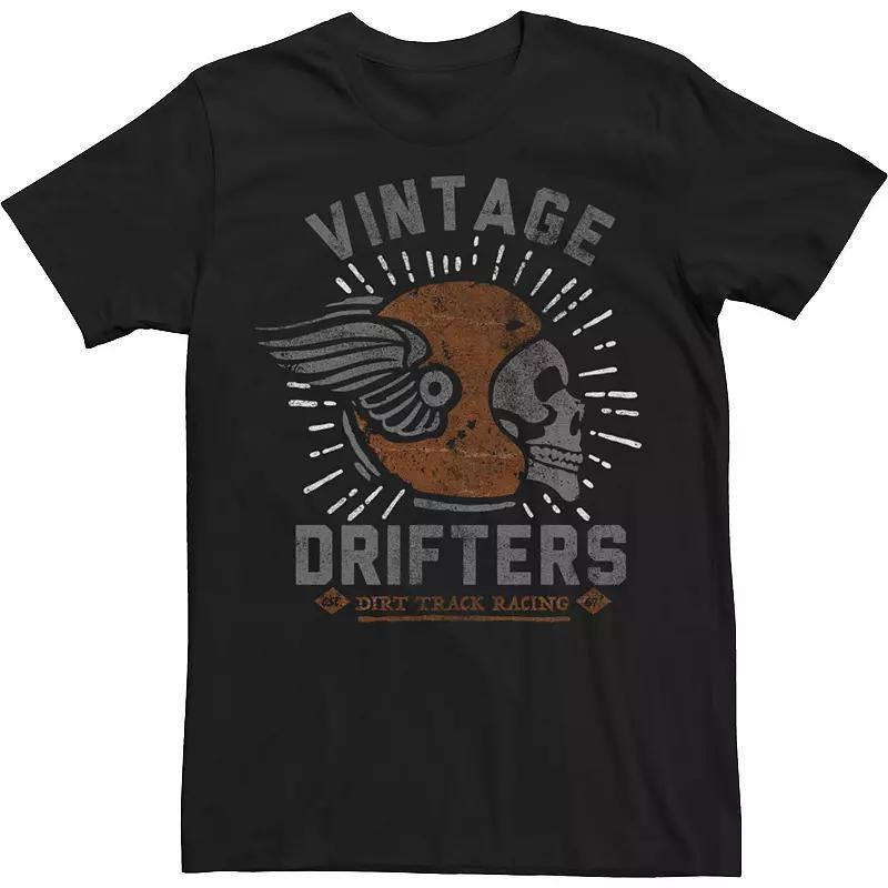 Big & Tall Drifters Moto Skull Tee, Mens Product Image