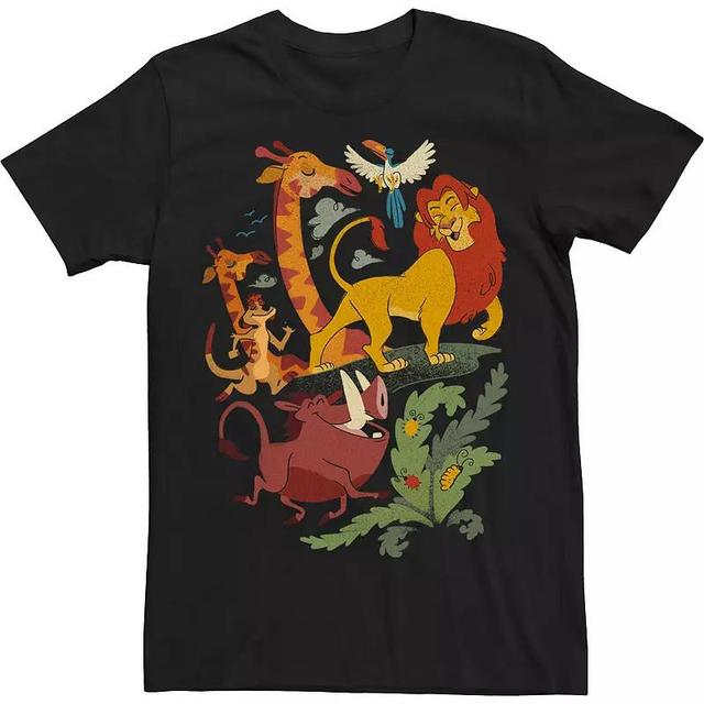 Disneys The Lion King Big & Tall Friends Animated Portrait Tee, Mens Product Image