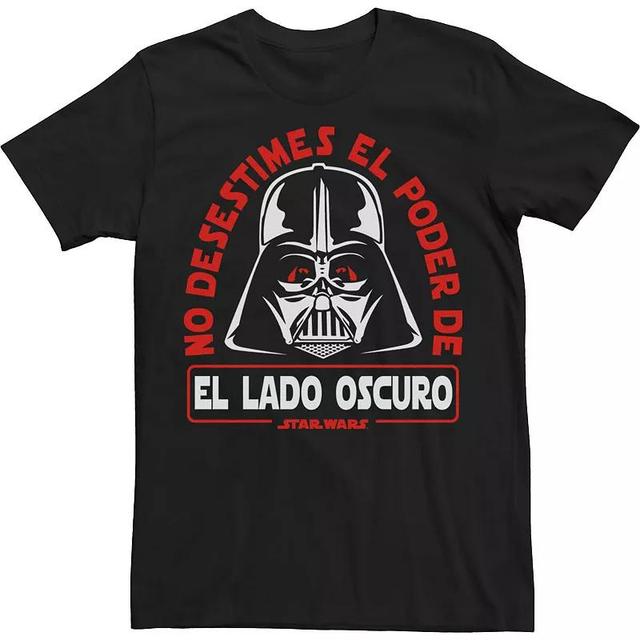 Mens Star Wars No Desestimes El Poder Poder De El Lad Oscuro Tee Product Image