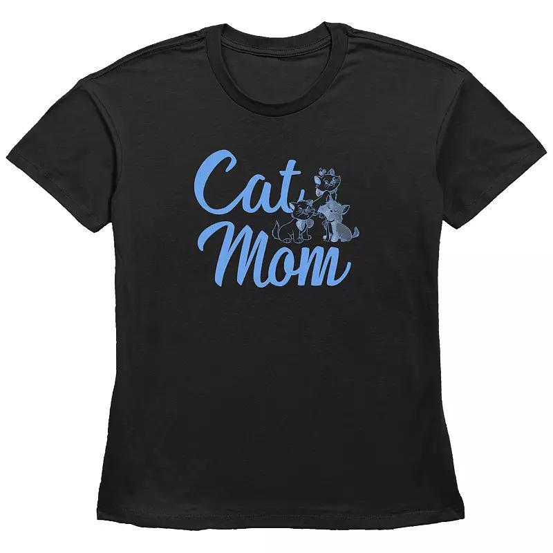 Disney The Aristocats Womens Cat Mom Basic Fit Graphic Tee Product Image