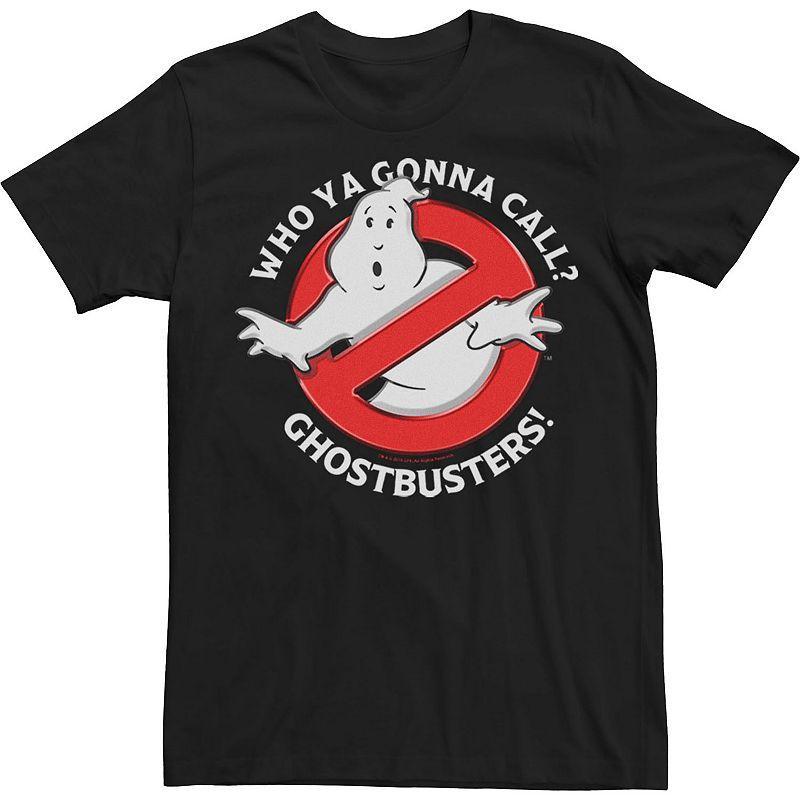 Big & Tall Ghostbusters Who Ya Gonna Call Poster Tee, Mens Product Image