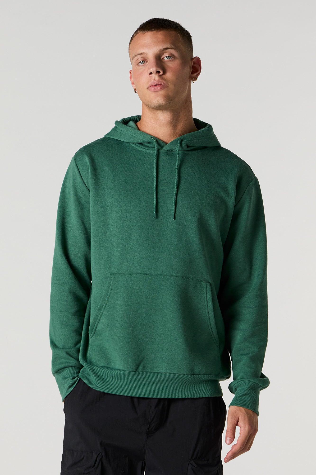 Everyday Solid Fleece Hoodie Male Product Image