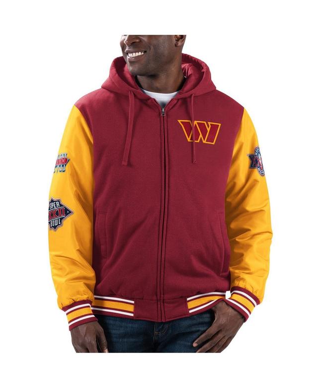 Mens G-iii Sports by Carl Banks Burgundy Washington Commanders Player Option Full-Zip Hoodie Jacket - Burgundy Product Image