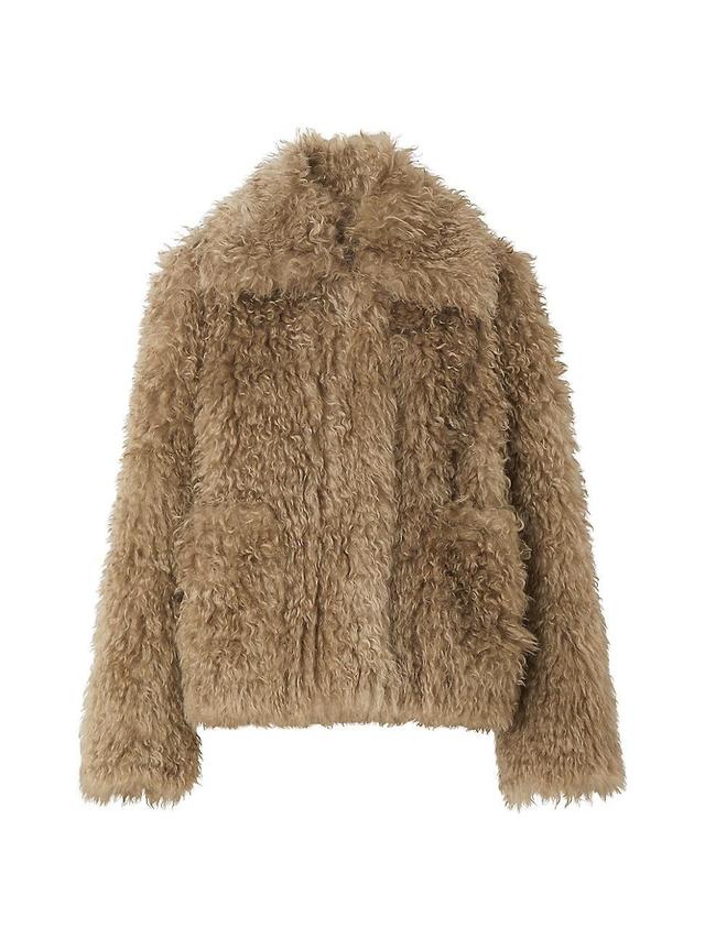 Womens Lea Faux Shearling Jacket Product Image