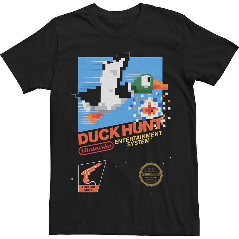 Big & Tall Nintendo NES Duck Hunt Retro Vintage Cover Tee, Mens Product Image