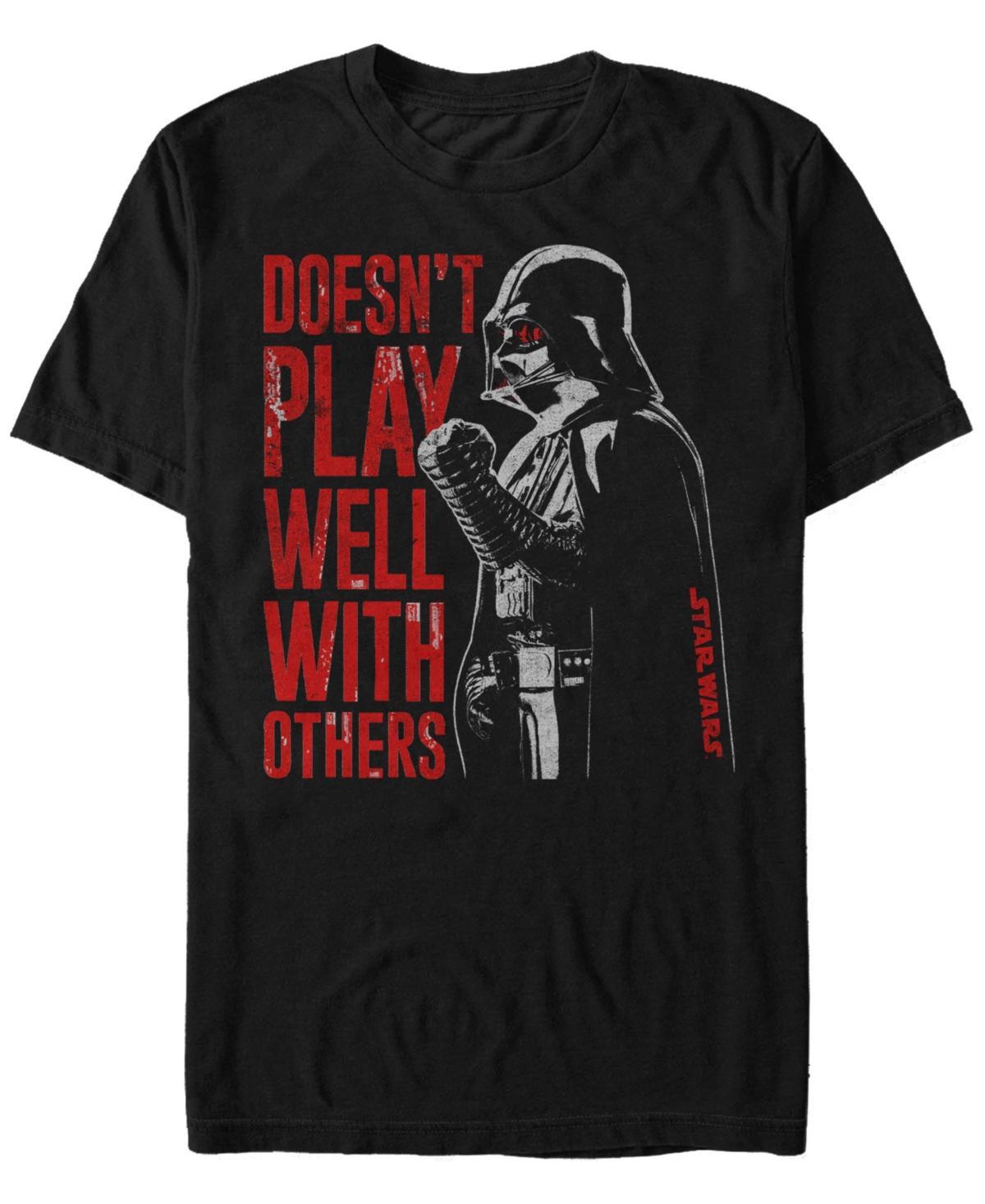 Star Wars Mens Classic Darth Vader Doesnt Play Well With Others Short Sleeve T-Shirt Product Image