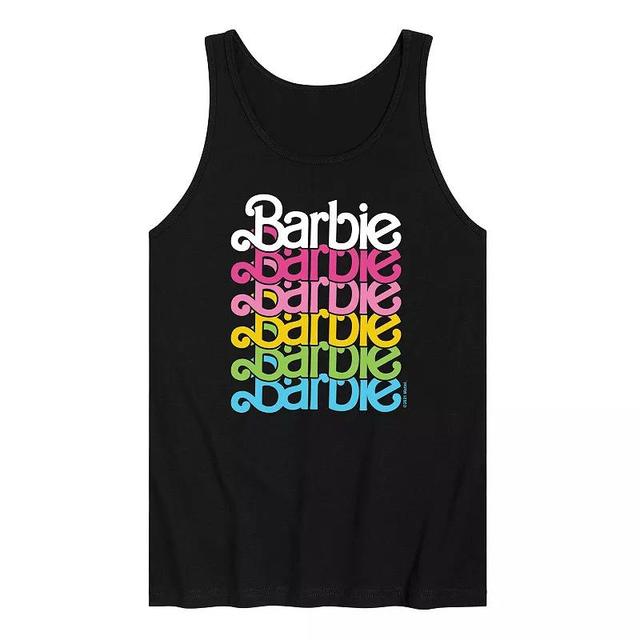 Mens Barbie Logo Rainbow Tank Top Product Image