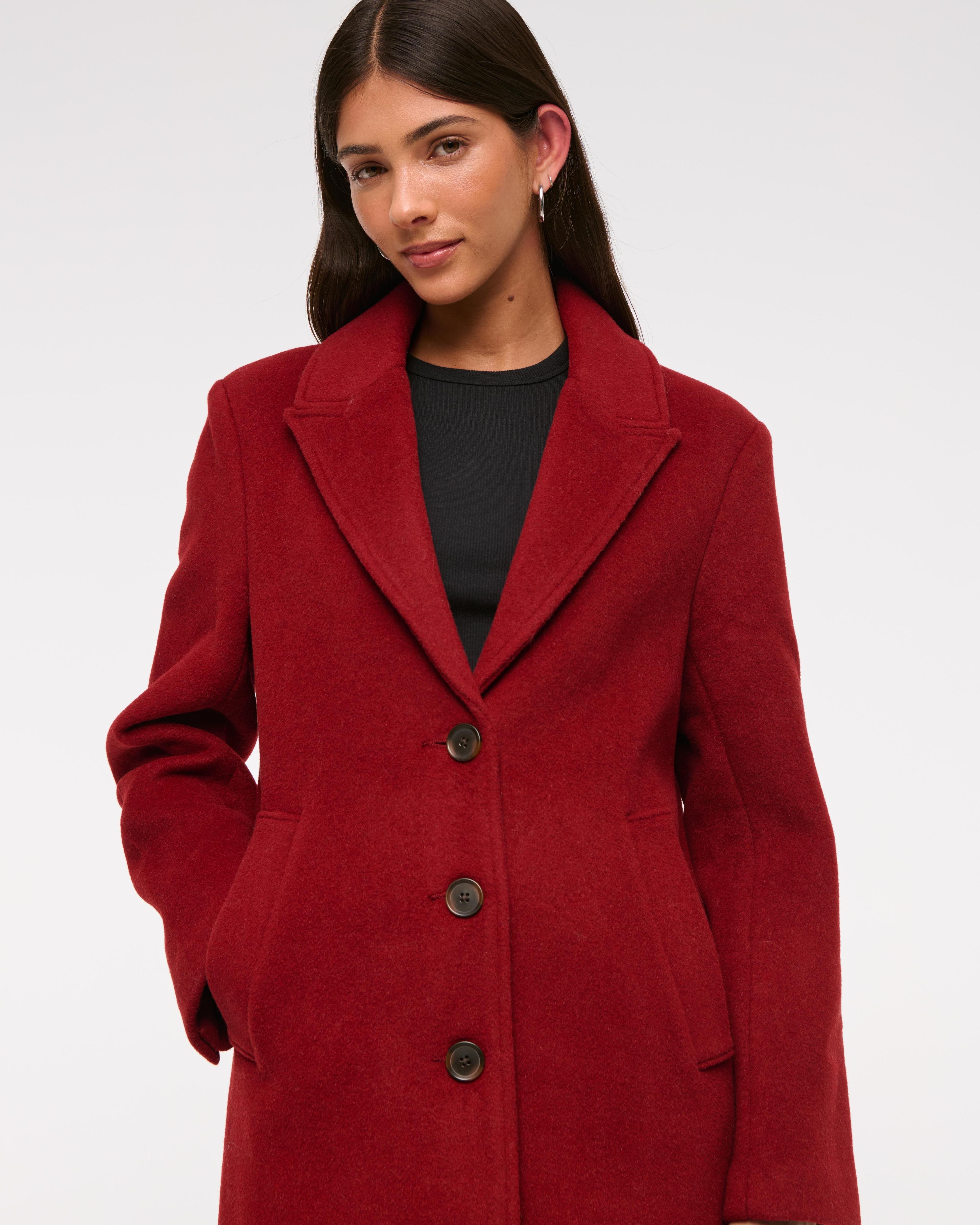 Wool-Blend Tailored Topcoat Product Image