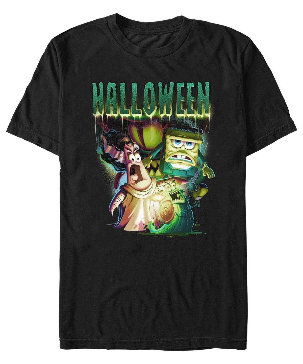 Fifth Sun Mens SpongeBob SquarePants Shock Halloween Short Sleeves T-shirt Product Image