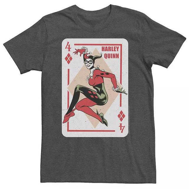 Big & Tall DC Comics Batman Harley Quinn Playing Card Tee, Mens Product Image