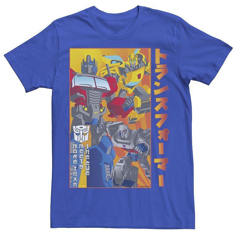 Mens Transformers Bot Spotlight Kanji Poster Tee Product Image