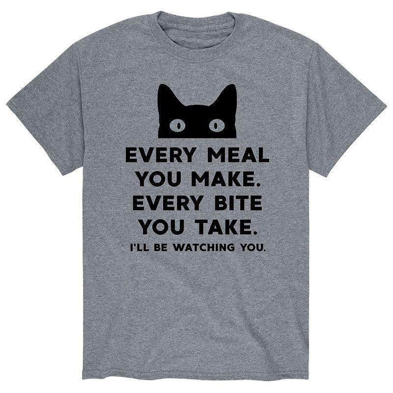 Mens Ill Be Watching You Cat Tee Product Image