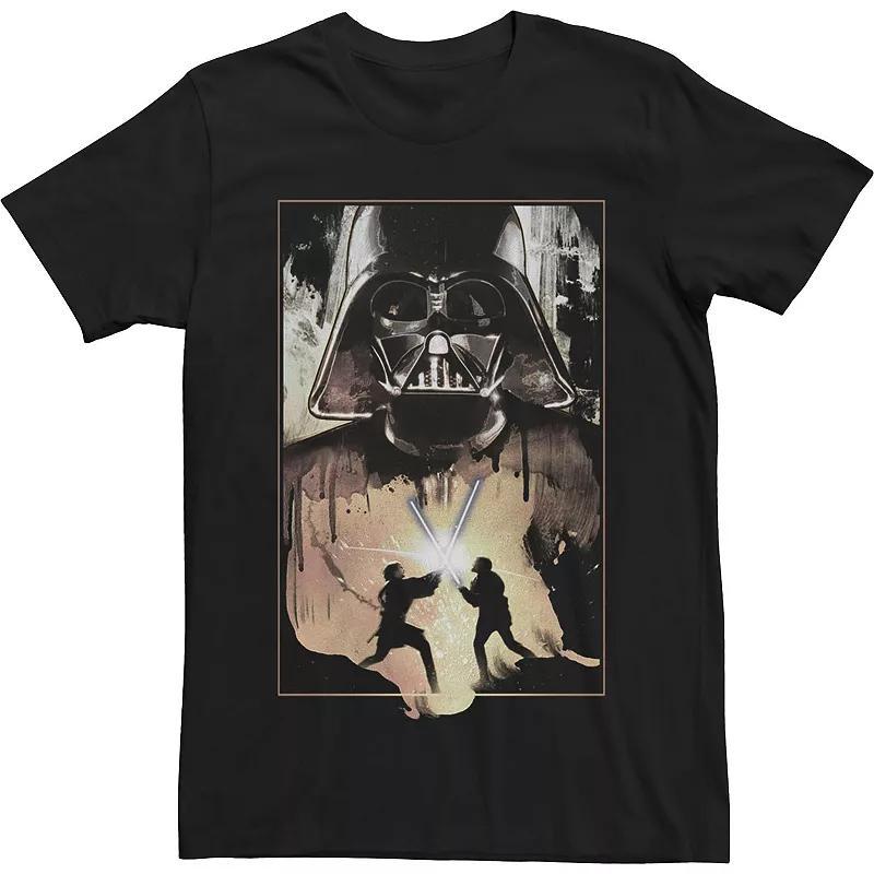 Big & Tall Star Wars Raw Battle Silhouette Poster Tee, Mens Product Image