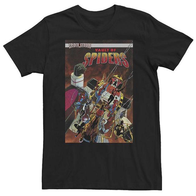 Big & Tall Marvel Vault of Spiders Spider Geddon Comic Cover Tee, Mens Product Image