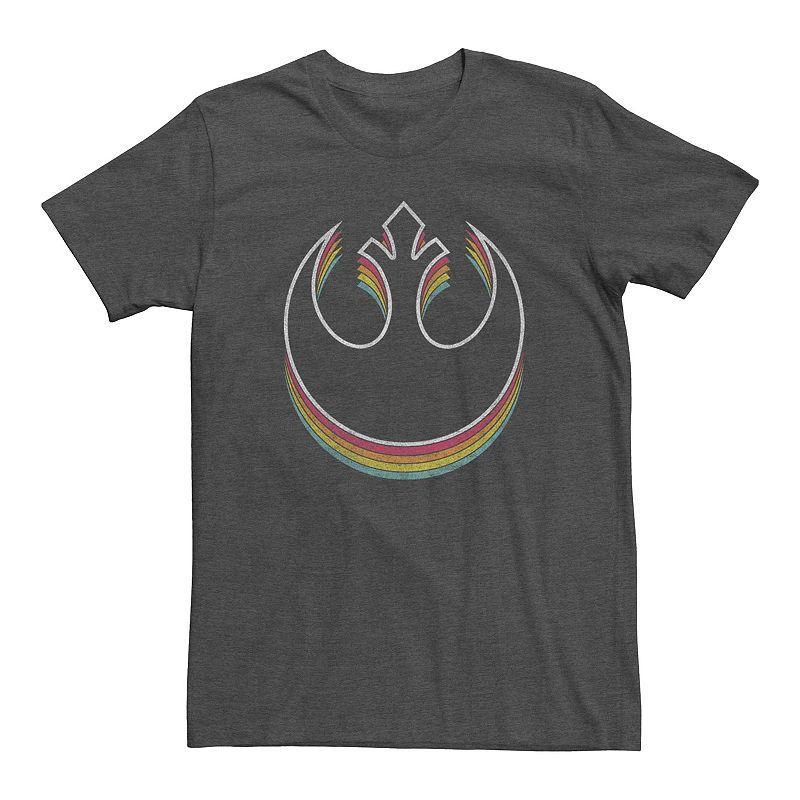 Mens Star Wars Rebel Symbol Rainbow Fade Graphic Tee Product Image