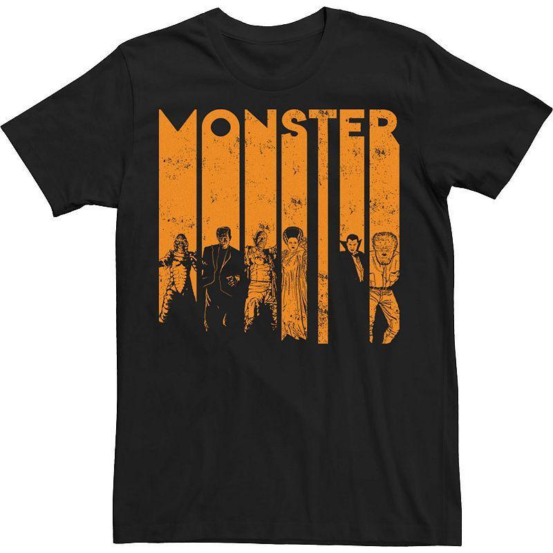 Big & Tall Universal Monsters Letter Group Shot Tee, Mens product image