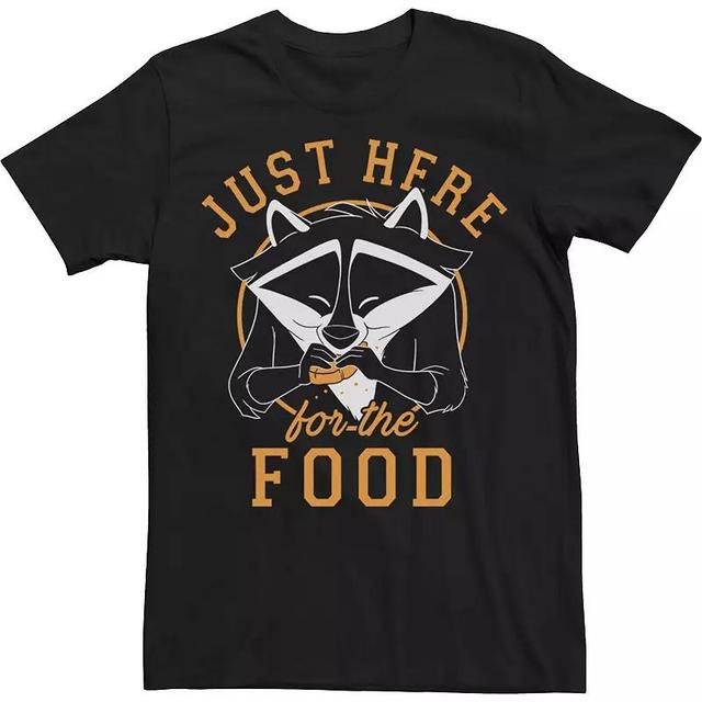 Big & Tall Disney Pocahontas Meeko Just Here For The Food Portrait Tee, Mens Product Image