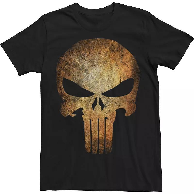 Big & Tall Marvel Punisher Rusted Skull Logo Tee, Mens Product Image