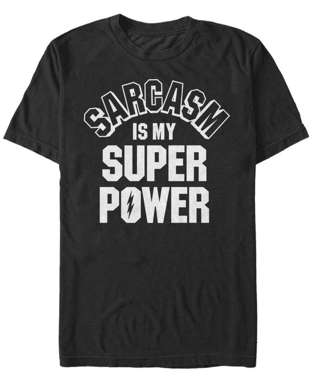 Mens Sarcasm Is My Super Power Collegiate Funny Graphic Tee Product Image