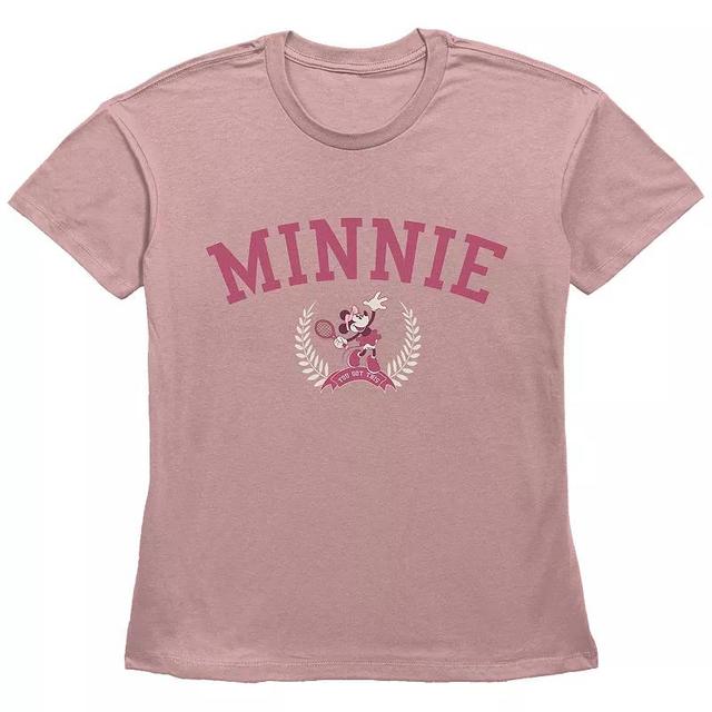 Disneys Minnie Mouse Tennis Player Basic Fit Womens Graphic Tee, Girls Product Image