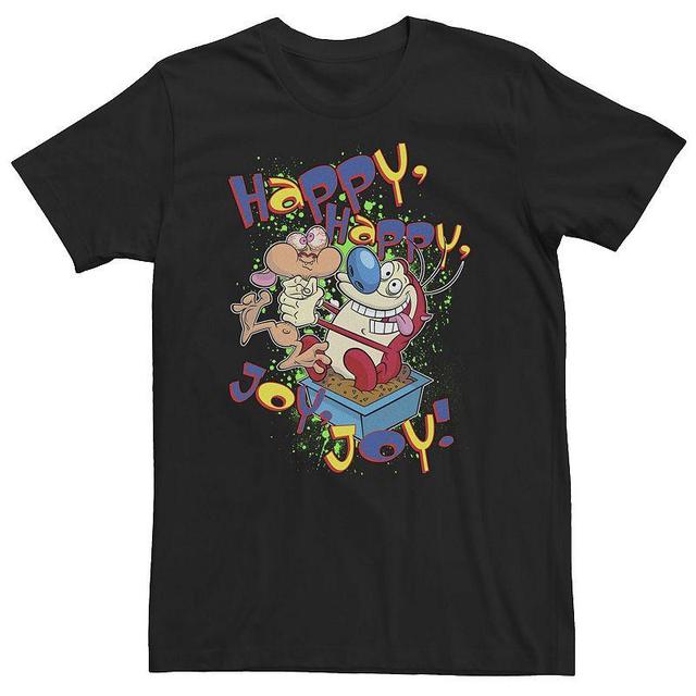 Big & Tall Nickelodeon Ren And Stimpy Happy, Happy, Joy, Joy! Tee, Mens Product Image